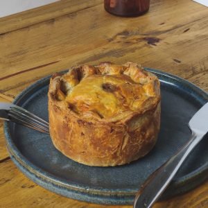Root Vegetable and Yorkshire Blue Cheese Pie